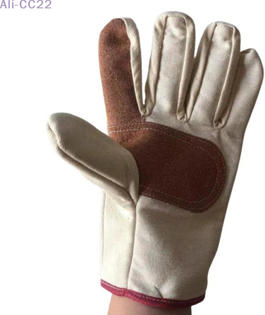CC22 Arbeitsschutzhandschuhe aus doppelt verdickter Leinwand für Schweißer und Wartungsarbeiten - Bild 1