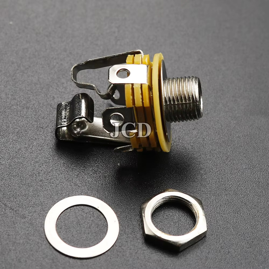 JCD 5er Set 6,35mm Mono Stereo 4 6 Pin Audio Buchsen für Panelmontage als Lötadapter - Bild 4