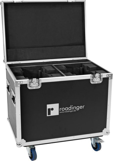 Roadinger Flightcase 2x DMH-190 mit Lenkrollen, schwarz, B/T/H: 78 x 54 x 77 cm - Bild 1