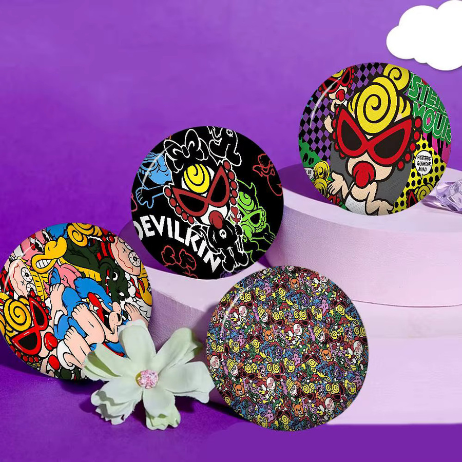 Hysteric Mini Brosche, Cartoon, 58 mm, Bunt - Bild 2