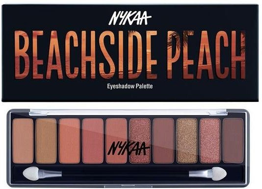 Nykaa 10-in-1 Lidschattenpalette Beachside Peach, Puder, Matt - Bild 1