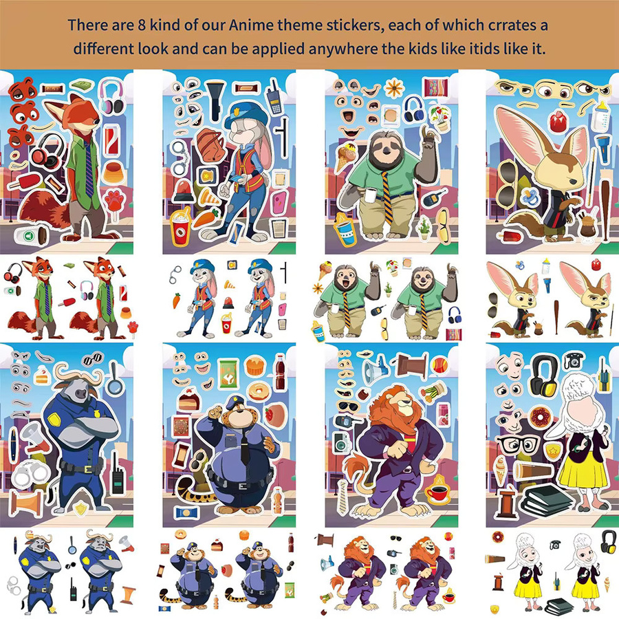 Disney Zootopia Puzzle Aufkleber, Bunt / Mehrfarbig - Bild 2