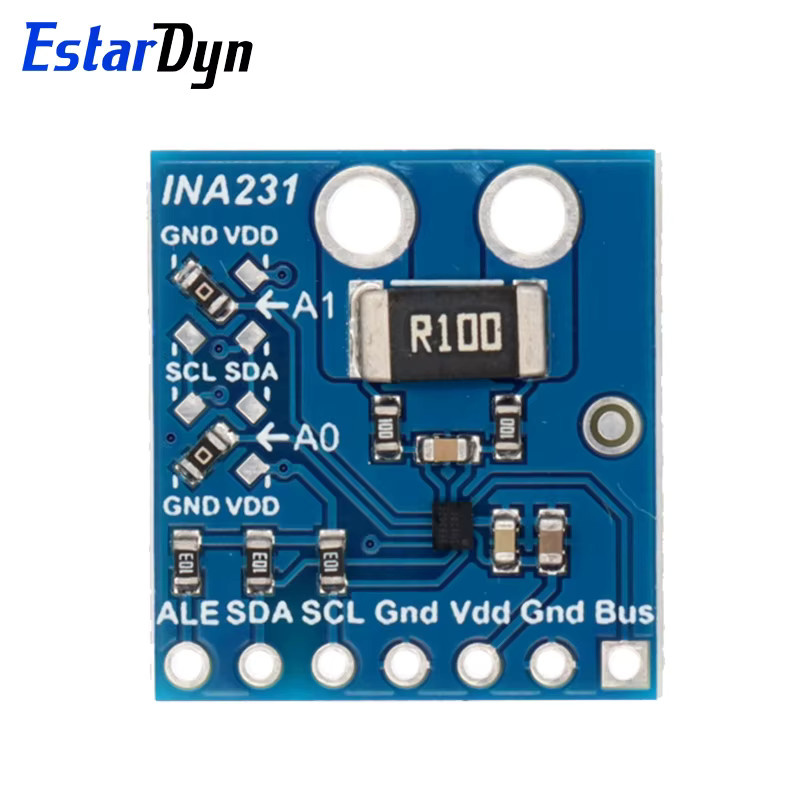 Estardyn INA231 Stromüberwachungsmodul mit I2C-Schnittstelle, bidirektionaler Sensor für 0–28 V in Blau - Bild 2
