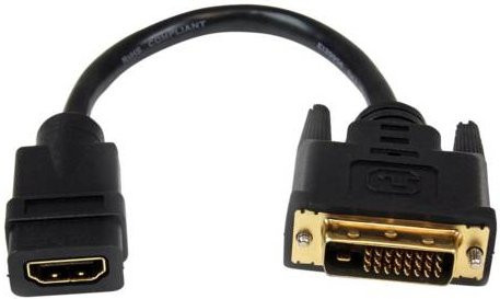 StarTech.com HDMI auf DVI Adapter in Schwarz, Länge: 20 cm - Bild 1
