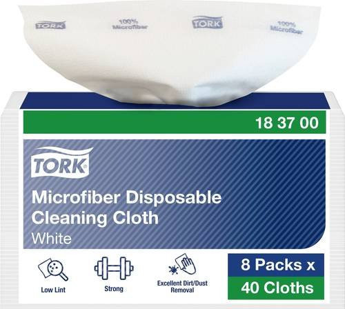 Tork Reinigungstücher 1-lagig in Weiß und Blau - Bild 1