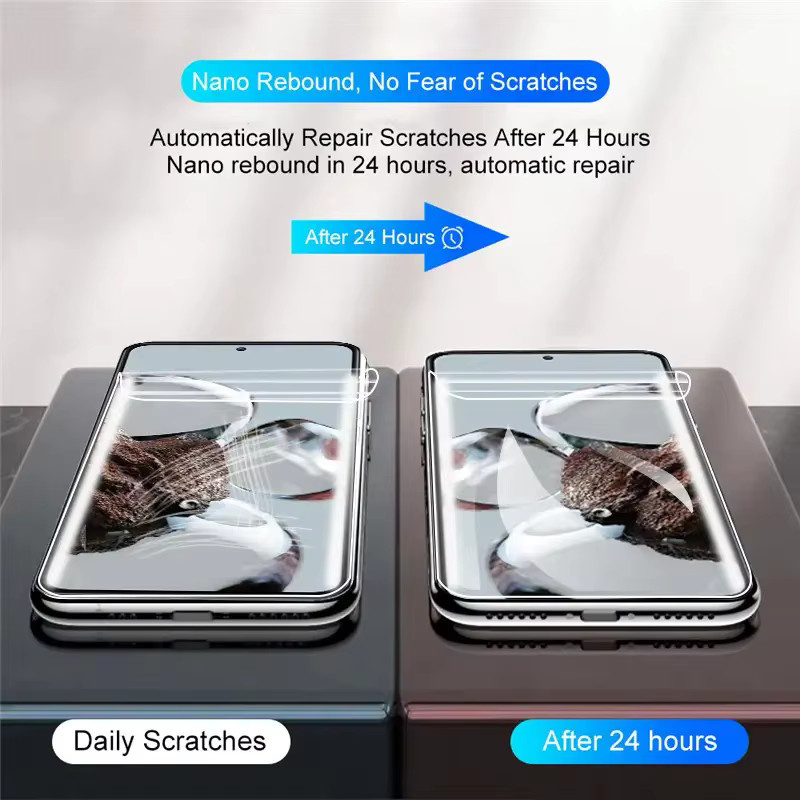 3er-Pack HD Full Cover Hydrogel Displayschutzfolie für Google Pixel 8, 7 Pro, 7a, 6 Pro und 6a, transparent - Bild 2