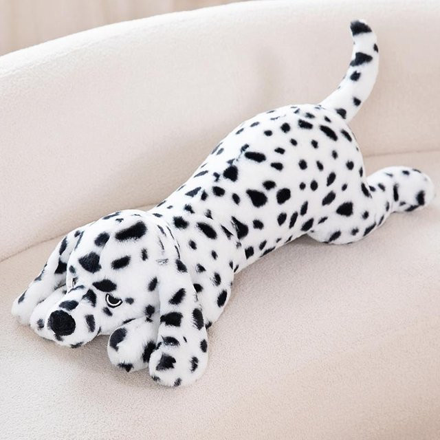 Dalmatiner-Stoffpuppe, Schwarzes Hunde-Stofftier, 60cm, ab 14 Jahren - Bild 1