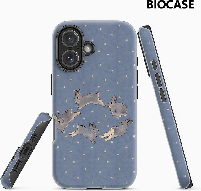 Star Bunny Robuste Magnetische Handyhülle für iPhone 17 16 15 14 13 Pro Max Plus in Blau - Bild 1