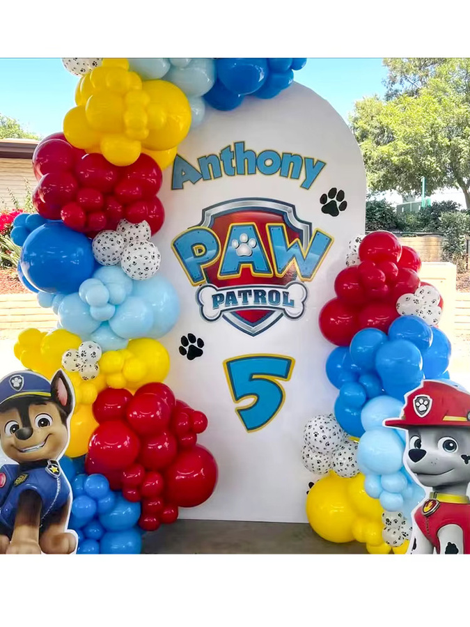 PAW Patrol Girlande aus Aluminiumfolien-Ballons mit Nummern für deine Geburtstagsfeier oder Babyparty in Multicolor - Bild 3