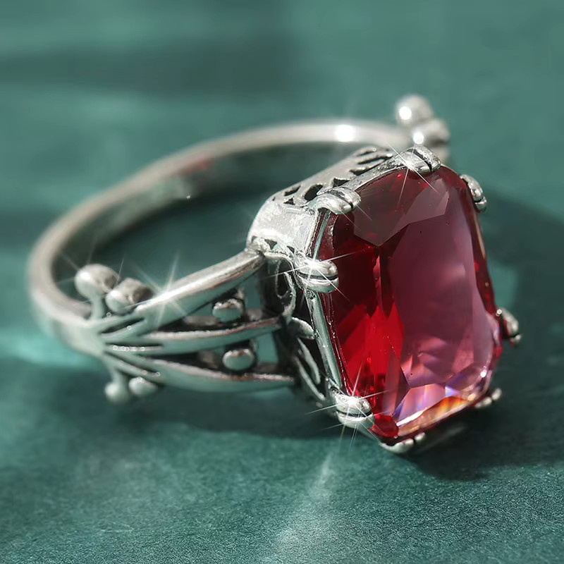 YoYo Ring, Zirkonia, Silber, Vintage, Damen - Bild 3