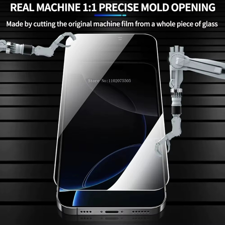 4-in-1 Schutzset für iPhone mit 2 Stück Full Cover Privatsphäre Panzerglas und 2 Stück Kameraschutz, transparent - Bild 2