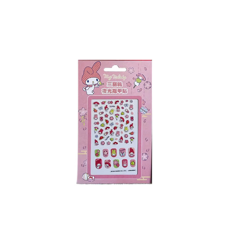 Sanrio Nagelaufkleber Hello Kitty Kuromi Melody, Glänzend, Damen - Bild 3