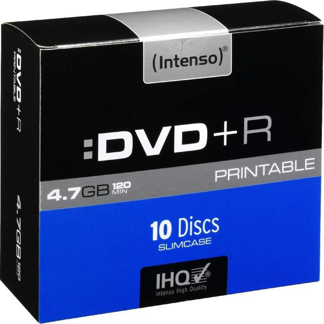 Intenso DVD+R Rohlinge 4,7 GB im 10er-Pack Slimcase bedruckbar - Bild 2