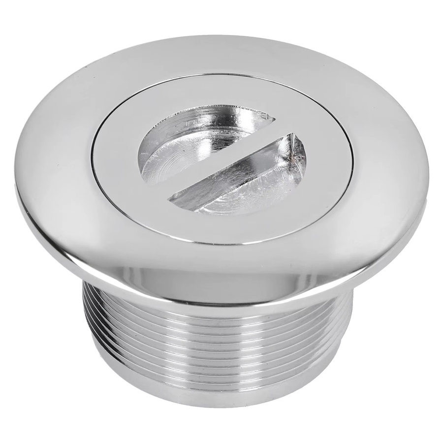 Edelstahl Schwimmbad Hauptablauf mit Sauganschluss und Boden-Düsen-Adapter in Silber - Bild 1