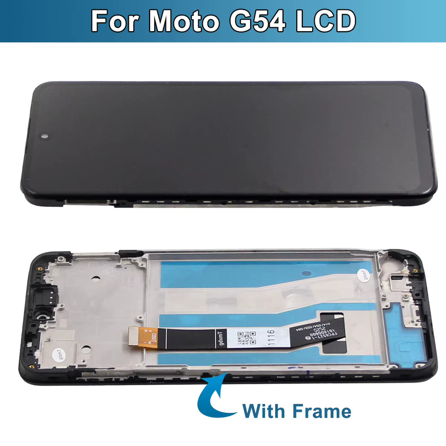 Motorola Moto G54 XT2343 LCD-Display-Touchscreen-Digitizer-Baugruppe mit Rahmen in Schwarz (refurbished) - Bild 3