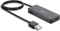 Lindy 4 Port USB 2.0 Hub Schwarz - Bild 1