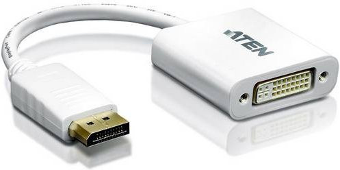 ATEN VC965-AT DisplayPort auf DVI Adapter Weiß (1x DisplayPort Stecker - 1x DVI-Buchse 24+5pol.) - Bild 1
