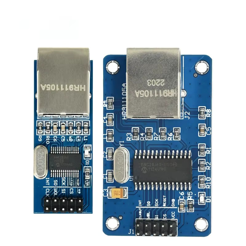 SZYTF ENC28J60 Netzwerkmodul mit SPI-Schnittstelle für Ethernet/LAN Entwicklungsboards in Blau - Bild 3
