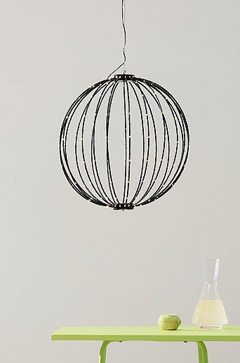 Star Trading BREEZE LED-Hängedeko Schwarz Ø 50 cm mit warmweißem Licht - Bild 1