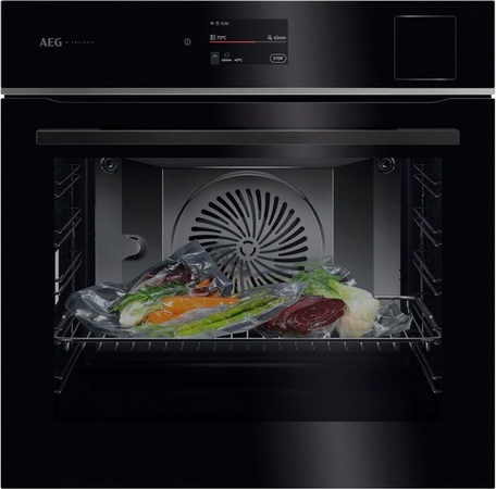 AEG Elektro-Backofen mit Dampfgarer in Schwarz TP8SB73FAB