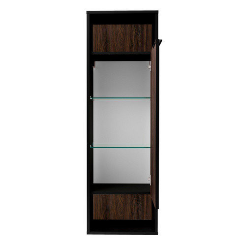 Fackelmann Midischrank B.Paris in Schwarz Matt und Eiche, B/T/H: 40,2 x 32,0 x 125,7 cm - Bild 4