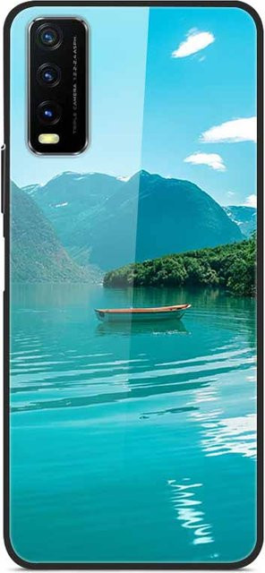 Harte Handyhülle mit gehärtetem Glas für Vivo V2027, V2029, Y20i, Y20s und Y20 in Multicolour - Bild 1