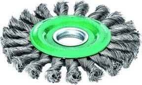 Zopfrundbürste Lessmann aus Edelstahl in Silber mit 0,5 mm Drahtstärke und 125 mm Durchmesser - Bild 1