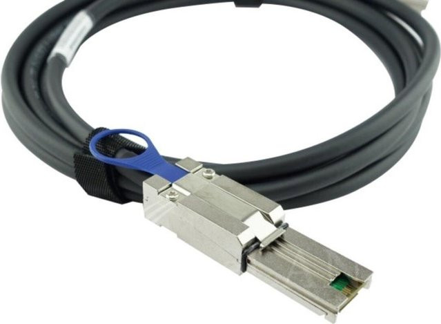 BlueLAN Serial Attached SCSI (SAS) Kabel CBL-SFF8088SAS-10M-BL Schwarz 6 Gbit/s 1 m - Bild 1
