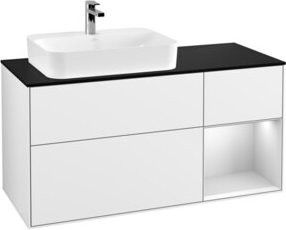 V&B Waschtischunterschrank Finion in Weiß lackiert, Breite: 120 cm, Tiefe: 50,1 cm, Höhe: 50,1 cm - Bild 1