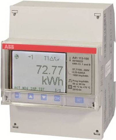 ABB A41 113-100 2CMA100240R1000 Wechselstromzähler in Weiß - Bild 1