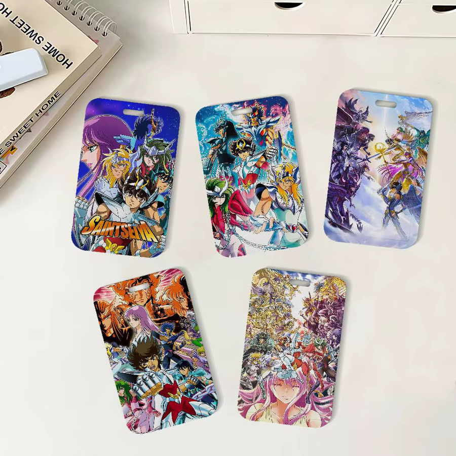 Anime Saint Seiya Ausweishalter mit Umhängeband für Büro und Schule in Multicolour - Bild 2
