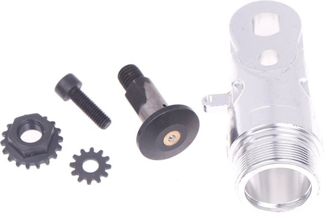 HUXUAN Ersatzteil-Set für elektrische Gartenschere aus Aluminium in Silber mit Messersitz, Messerwelle und Schraubverschluss - Bild 1