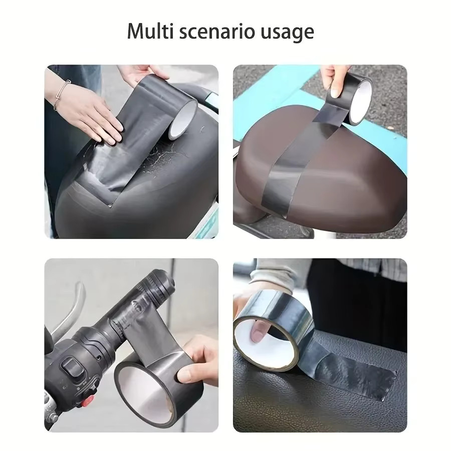 Schwarzes Klebeband auf Stoffbasis zur Lederreparatur für Kissen und Sitzsofas - Bild 5