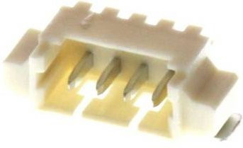 Molex Einbau-Stiftleiste Standard in Weiß mit 4 Polen und 1.25 mm Rastermaß - Bild 1