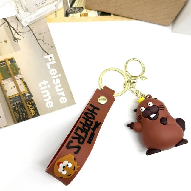 CHIC STUDIO Biber-Verwandlungsplan-Puppe Schlüsselanhänger mit Paar-Rucksack - Bild 1