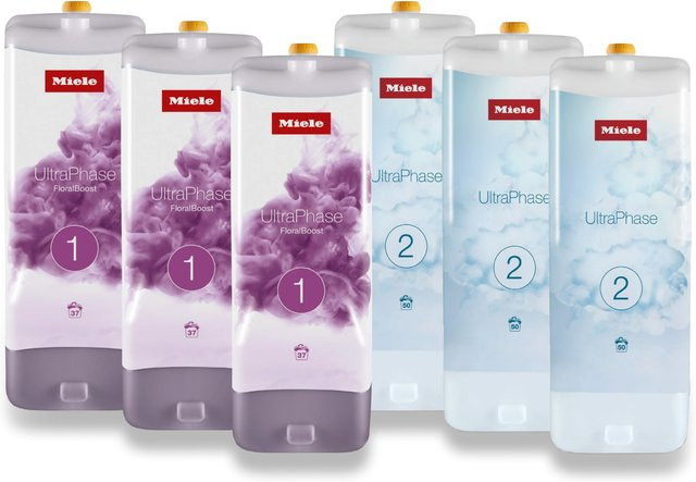 Miele UltraPhase FloralBoost Waschmittel Vorratsset mit 6 Einheiten - Bild 1
