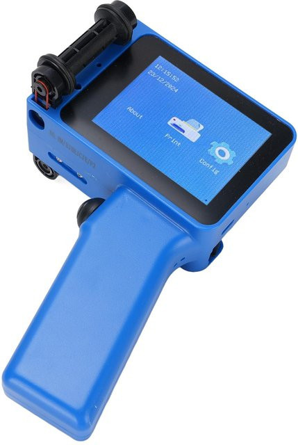 Tragbare Handheld Inkjet-Druckerpistole von Painter in Blau mit 4,3 Zoll HD LED Touchscreen für QR-Codes und Barcodes (12,7 mm) - Bild 1