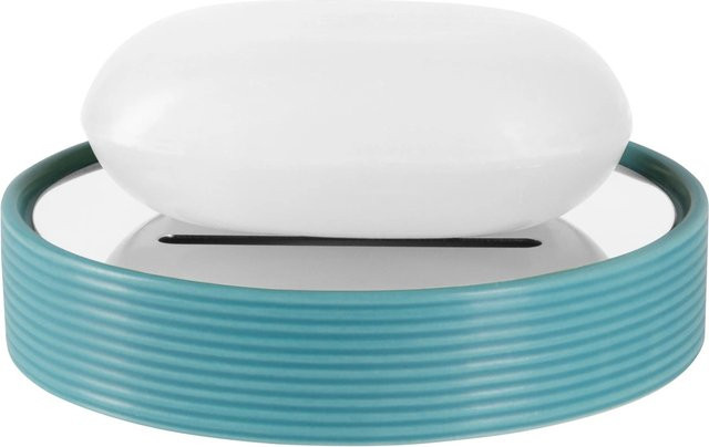 Spirella Seifenschale Tube-Ribbed in Turquoise - Bild 1