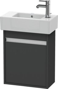 Duravit Waschtischunterschrank Ketho wandhängend, Graphit Matt, B/T/H: 45 x 22,5 x 55 cm - Bild 1