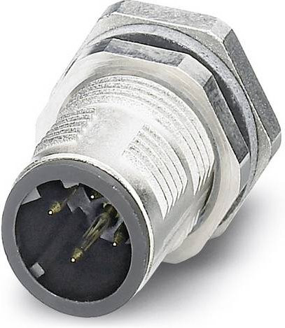 Phoenix Contact Sensor-Aktor-Einbausteckverbinder M12 Stecker, Polzahl 4, silber, Schraubanschluss, 20 Stück - Bild 1