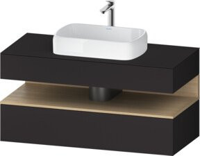 Duravit Waschtischunterschrank Qatego in Grau, B/T/H: 120 x 55 x 60 cm - Bild 1