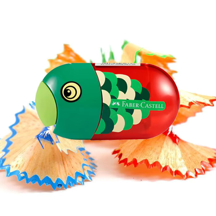 Faber Castell Ellipsentrainer Stiftspitzer mit doppeltem Loch in Multicolour - Bild 1