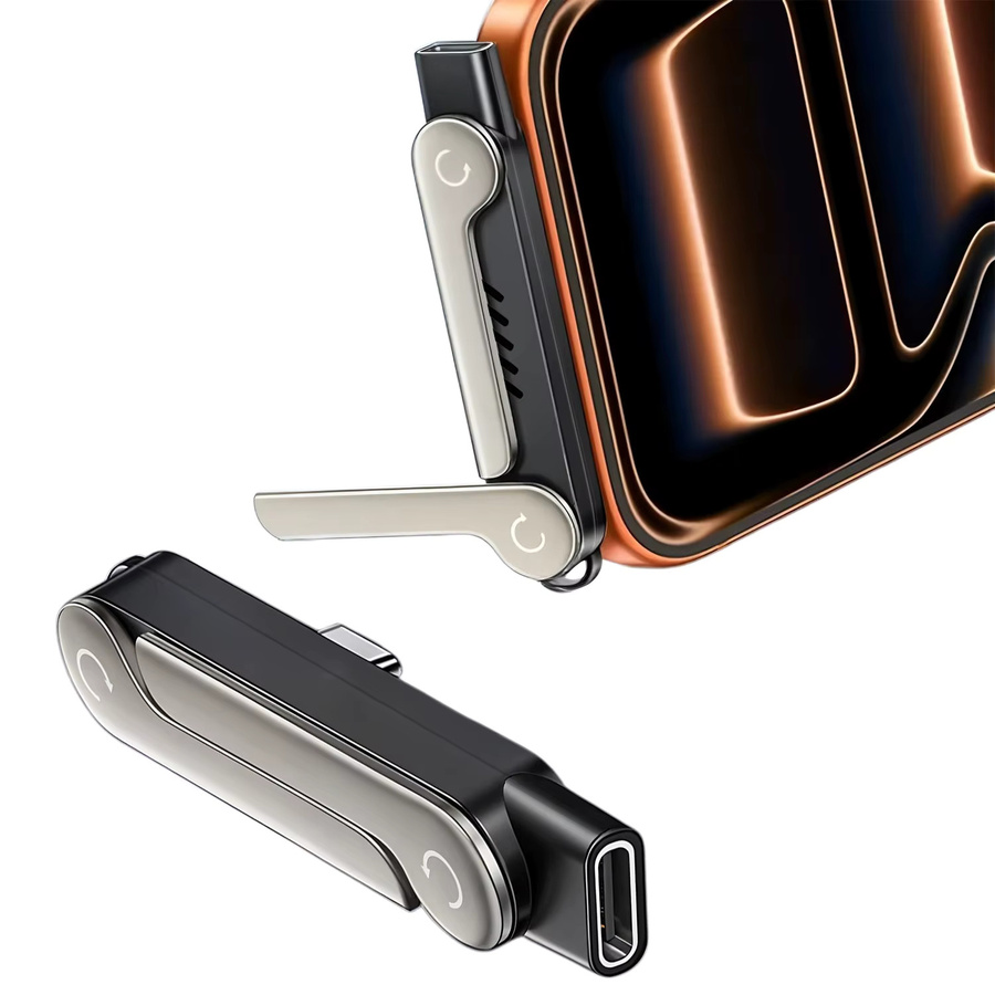 Fireurus 2-in-1 Handyhalterung mit 240W Ladeadapter und USB-C Ladekabel in Schwarz - Bild 4