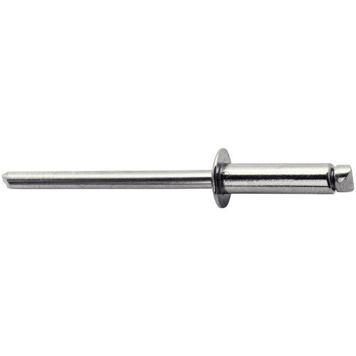 Rapid Blindniete aus Stahl in Silber, Ø 4,8 mm x 25 mm, 50 Stück inkl. passender Bohrer - Bild 2