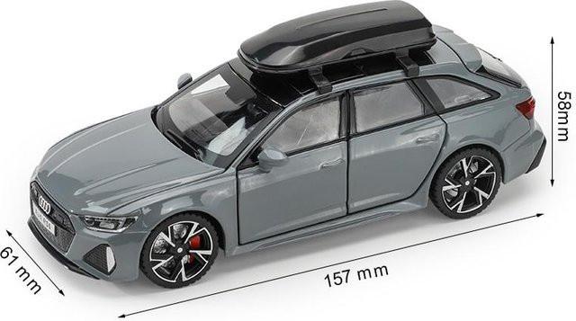 JJRC RS6 Spielzeugauto, 1:32, mit Ton und Licht, grau - Bild 1
