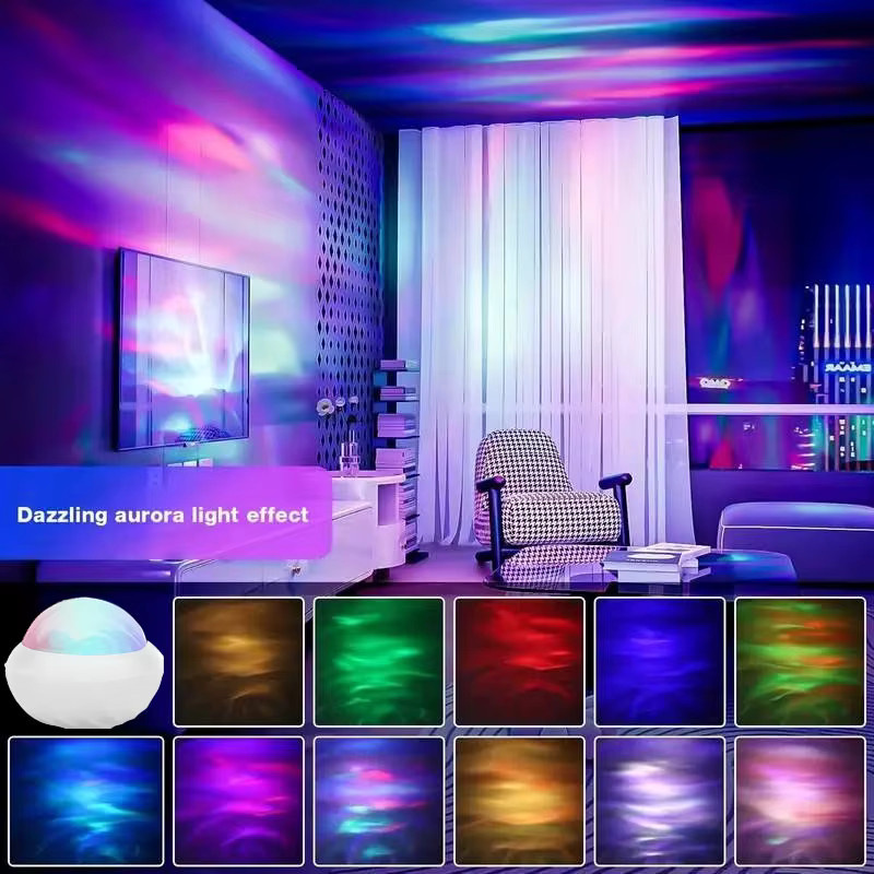 VENUSWING Nordlichtprojektor RGB Aurora Projektionslampe mit Fernbedienung und 360 Grad Drehung in Multicolour - Bild 6