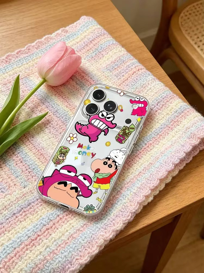 G-Crayon R-Shinchan iPhone Schutzhülle Transparente Weiche Abdeckung für iPhone 17 16 15 14 13 12 11 Pro Max Plus Mini - Bild 6