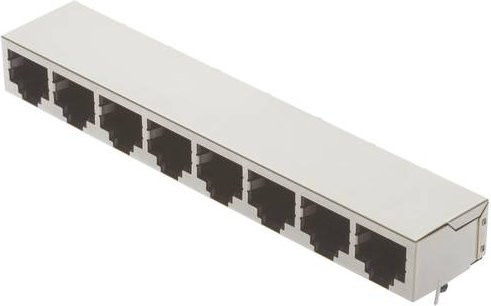 HARTING Buchse 09 45 551 1128 mit 8 Polen für Sensoren in Weiß - Bild 1