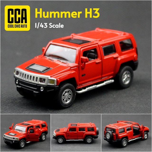 Linyi Toy Car Hummer H3 SUV Sport Spielzeugauto, Modell, 1:43, Metall, ab 14 Jahren - Bild 1