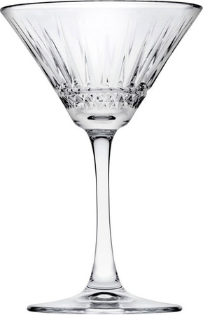 Pasabahçe Elysia Cocktailgläser mit Rillen, 6er-Set, transparent, 220 ml, Ø: 11,6 cm, Höhe: 17,2 cm